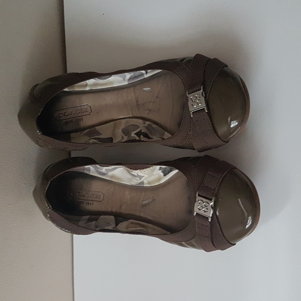 Coach Patent Leather Flats